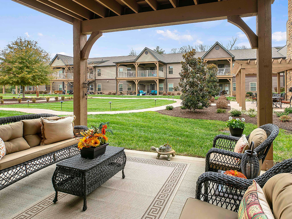 Beautiful outdoor living spaces available.